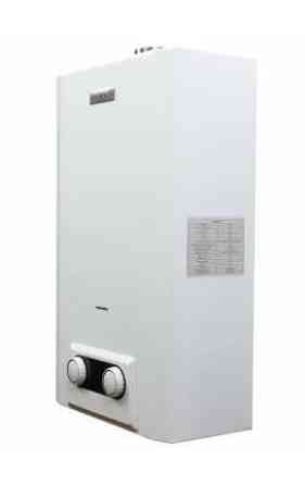 Газова колонка напівтурбо PQ-20 ТМ "PIRAMIDA24" проточний водонагрівач з примусовою витяжкою 10 л/хв автоматичний розпал + димохід Київ