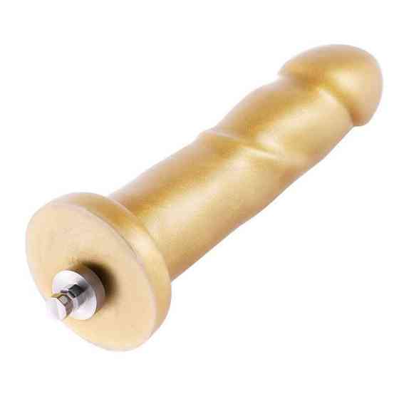 Золотий фалоімітатор Hismith 6.8″ Golden Silicone Dildo, система KlicLok Sex Aura Київ