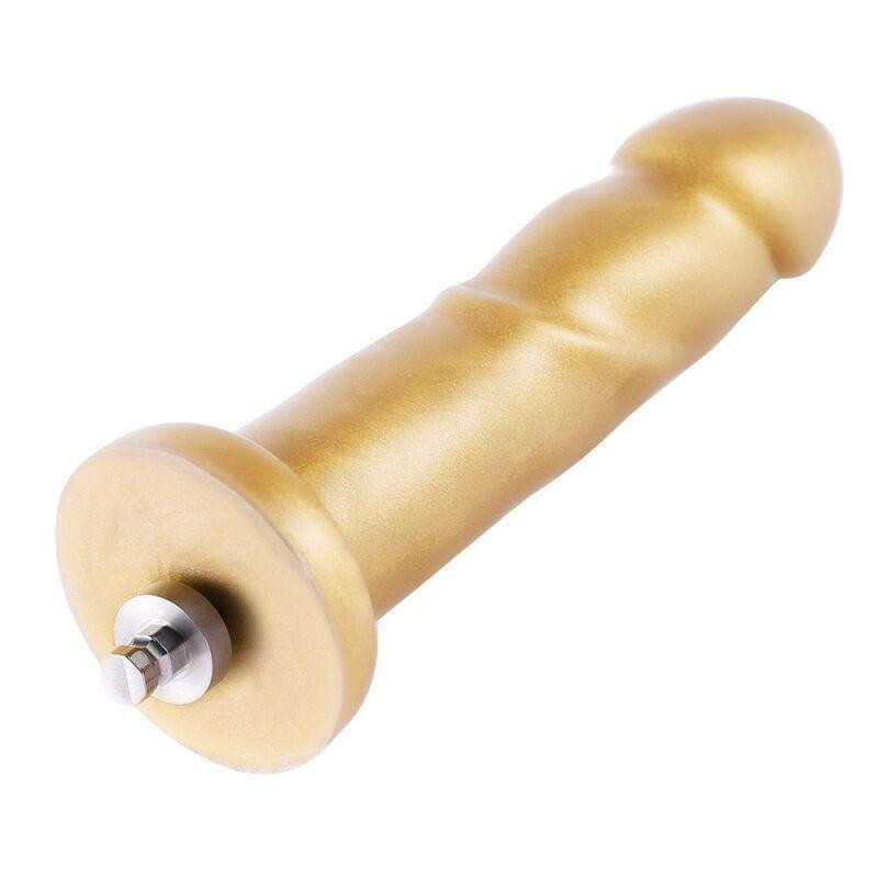 Золотий фалоімітатор Hismith 6.8″ Golden Silicone Dildo, система KlicLok Sex Aura Київ - фото 2