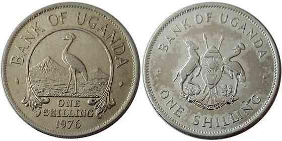 Uganda Уганда - 1 Shilling 1976 aUNC (АГ) Полтава