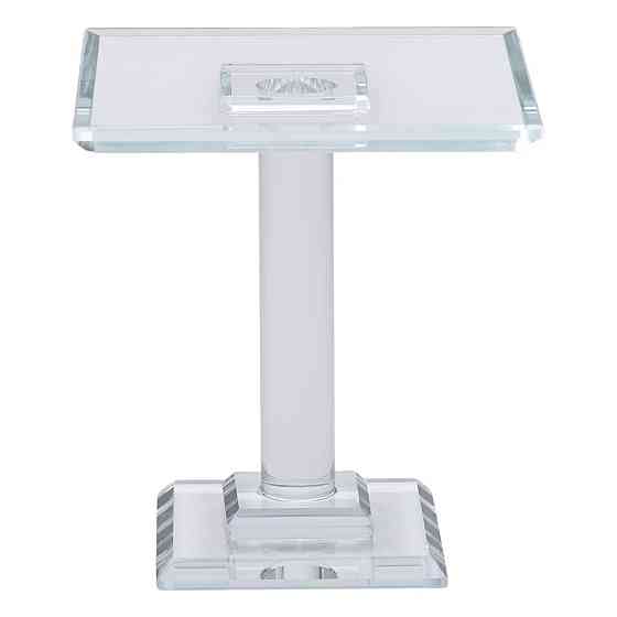 Тортівниця скляна на ніжці 12×12×13 см кругла стійка для торта, капкейків HP-4-70S Київ