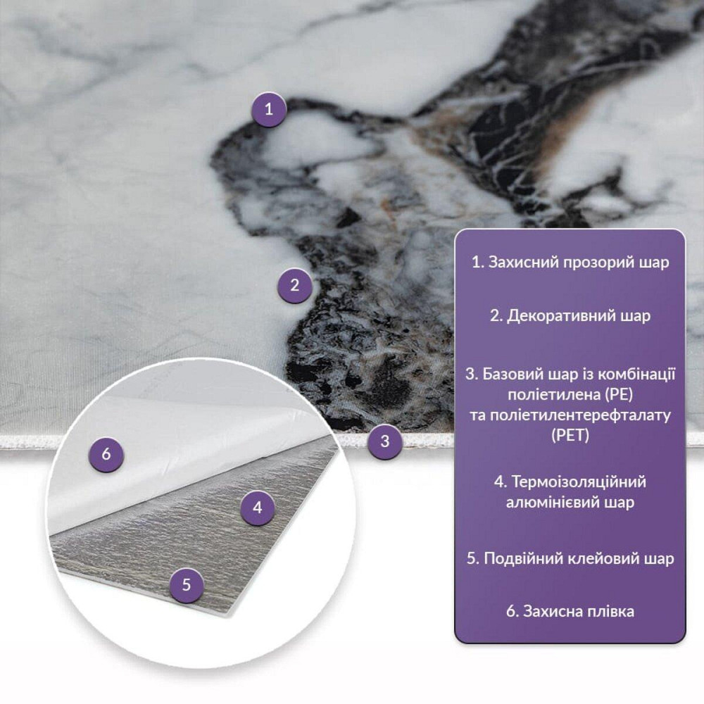 Самоклеюча стінова PET плитка 600х300х2мм SW-00002307 Київ - фото 2