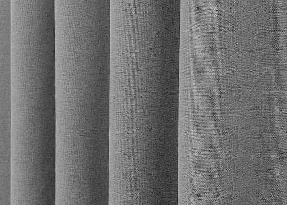 Премиум шторная ткань blackout 100%, двусторонняя, коллекция «ASHEN NIGHT» цвет серый 1851ш Киев