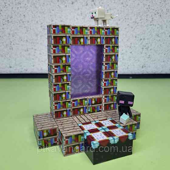 Конструктор магнітний майнкрафт 28 магнітних блока книжковий портал Dream World LZCK 035 Хмельницький