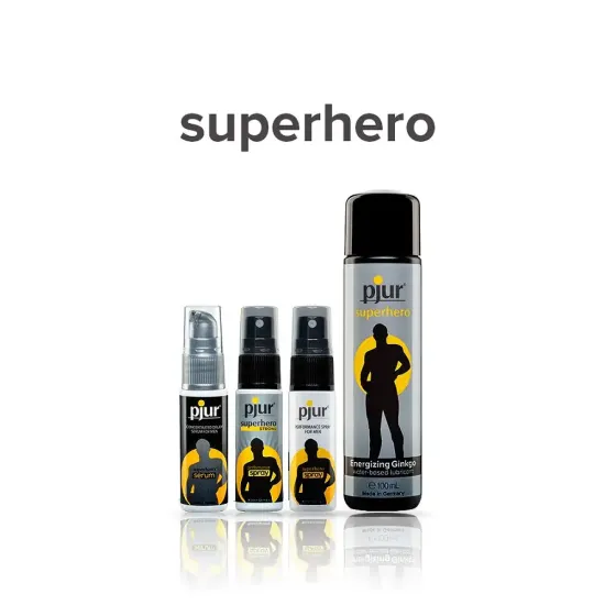 Стимулювальна змазка на водній основі pjur Superhero glide 100 мл, з екстрактом гінкго білоба Львів