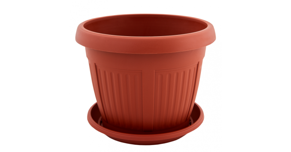 Цветочный горшок с подставкой 