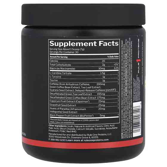 Жиросжигатель Rule One Proteins Burn 210 g (Watermelon) Луцк