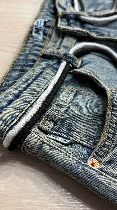 Джинсы женские Mikaletta 9521-1 SKATER оверсайз широкие с поясом винтажные синие, синий, 27, 27, 83 см, 110 см Киев - изображение 4