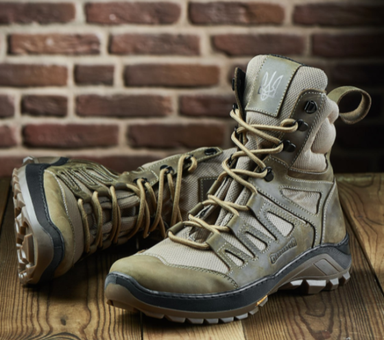 Чоловічі шкіряні черевики демісезонні (койот) PATRIOT BRC-4 45(29.5см) Харків