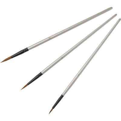 Кисточка для рисования Maxi набор 3 шт ворс белки, круглые (№ 1, 4, 8), короткая (MX60888) Винница