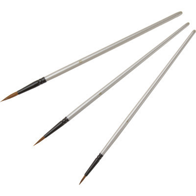 Кисточка для рисования Maxi набор 3 шт ворс белки, круглые (№ 1, 4, 8), короткая (MX60888) Винница - изображение 2