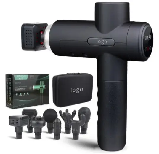 Ударний перкусійний масажер Massage Gun MG03-T (8 насадок + кейс) 2600 мАг 30 режимів Вінниця - фото 7