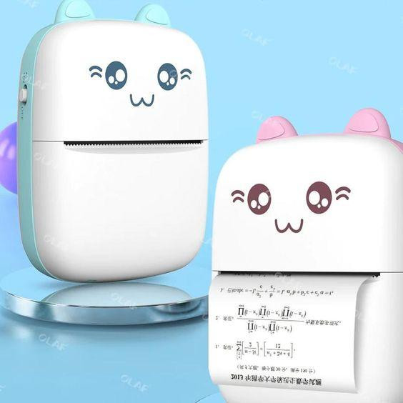 Портативний дитячий Bluetooth принтер Mini printer Mini printer CAT EARS бездротовий з термодруком Одеса - фото 5