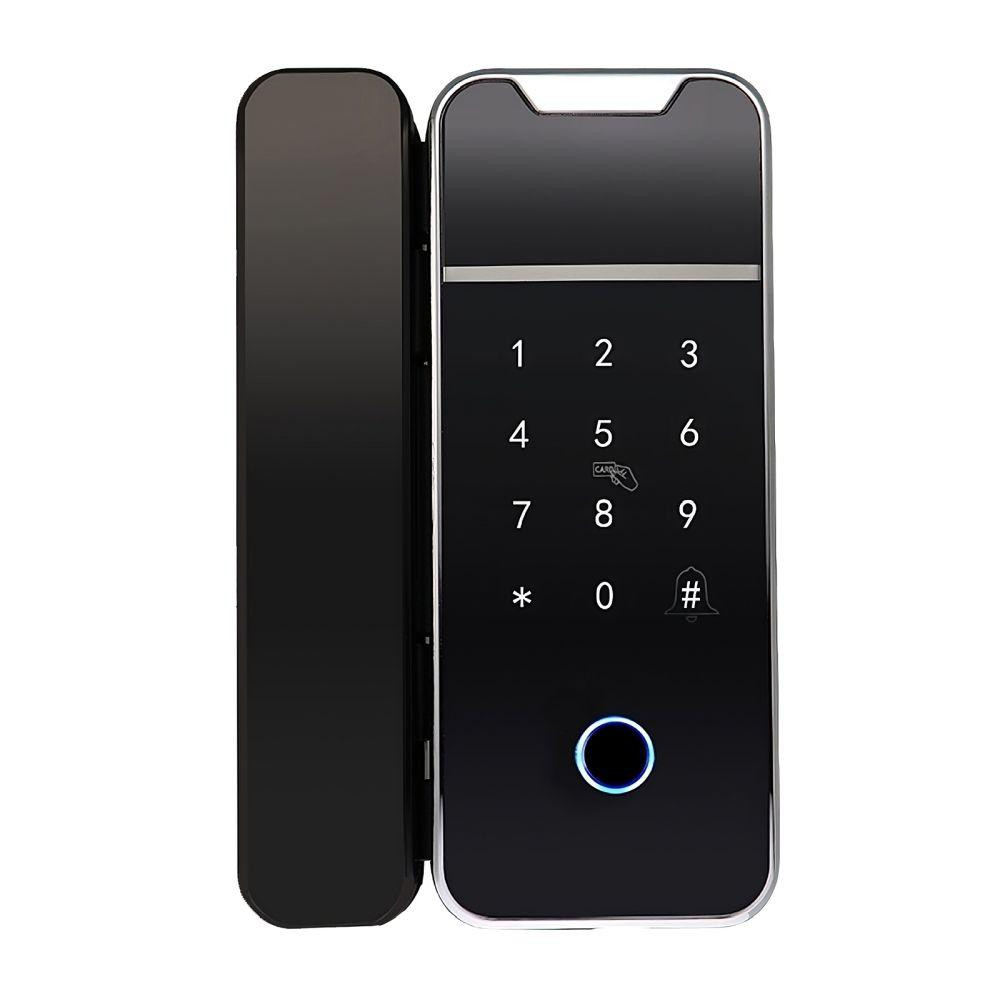 Замок біометричний автономний на скляні двері Trinix TRL-3307BTG з Bluetooth, зчитувачем відбитків пальців і карт Mifare Киев - изображение 7