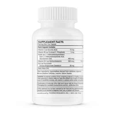 Вітамінно-мінеральний комплекс Thorne Research Будівельна Формула Крові, Ferrasorb, 60 гелевих капсул (THR-75003) Вінниця