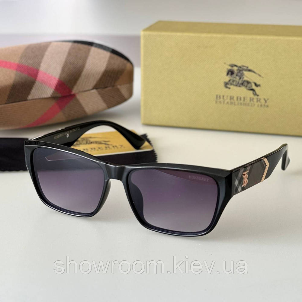 Женские брендовые солнцезащитные очки Brb (3399) черные Киев - изображение 1