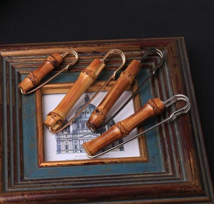 Брошь мужская бамбуковая Киев - изображение 2