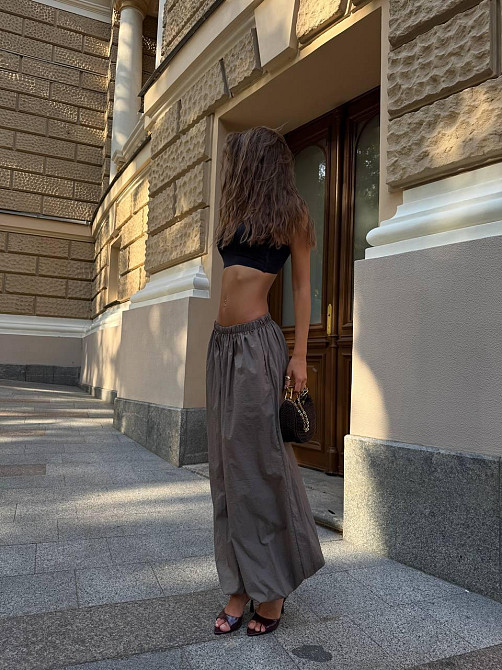 Жіночі широкі оверсайз штани Аладини з плащової тканини Моко Одеса - фото 4