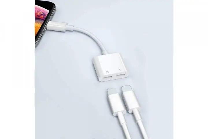 Адаптер Lightning 2 в 1 для навушників і зарядки Луцьк - фото 4