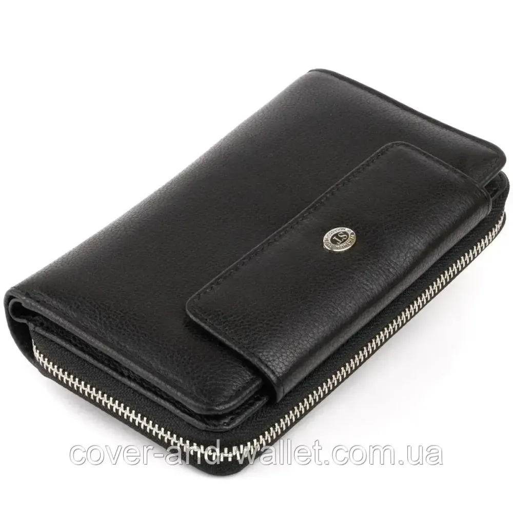 Невеликий чоловічий гаманець клатч із ремінцем для руки ST Leather Київ - фото 4