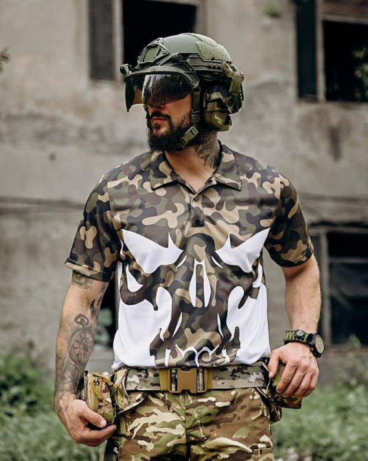 Милитари поло футболка jblivion punisher mtk ПП7496 Одесса - изображение 2