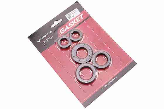 Сальники к-кт 5шт (17x27x7; 17x27x7; 24x43x6; 25x37x6; 27x40x6) двигуна, Suzuki AD50 Київ