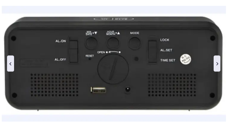 Цифровий настільний годинник DT-6508 з зеленим LED-підсвічуванням, будильником і термометром (7143) Одеса - фото 5