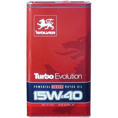 Моторное масло Wolver Turbo Evolution 15W-40 4л (4260360944468) Винница - изображение 1