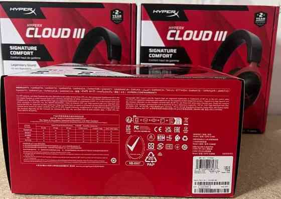 Навушники з Мікрофоном: Hyper X Cloud III Black/Red Харків