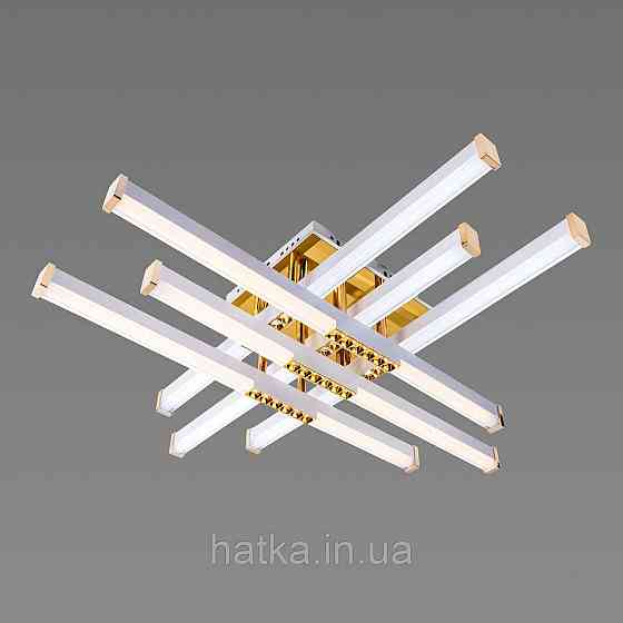 Люстра світлодіодна акрилова Sirius B YH836/6 WT+GD 78W Київ