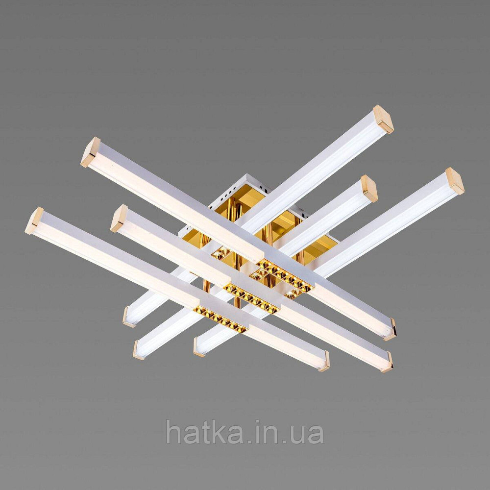 Люстра світлодіодна акрилова Sirius B YH836/6 WT+GD 78W Київ - фото 4