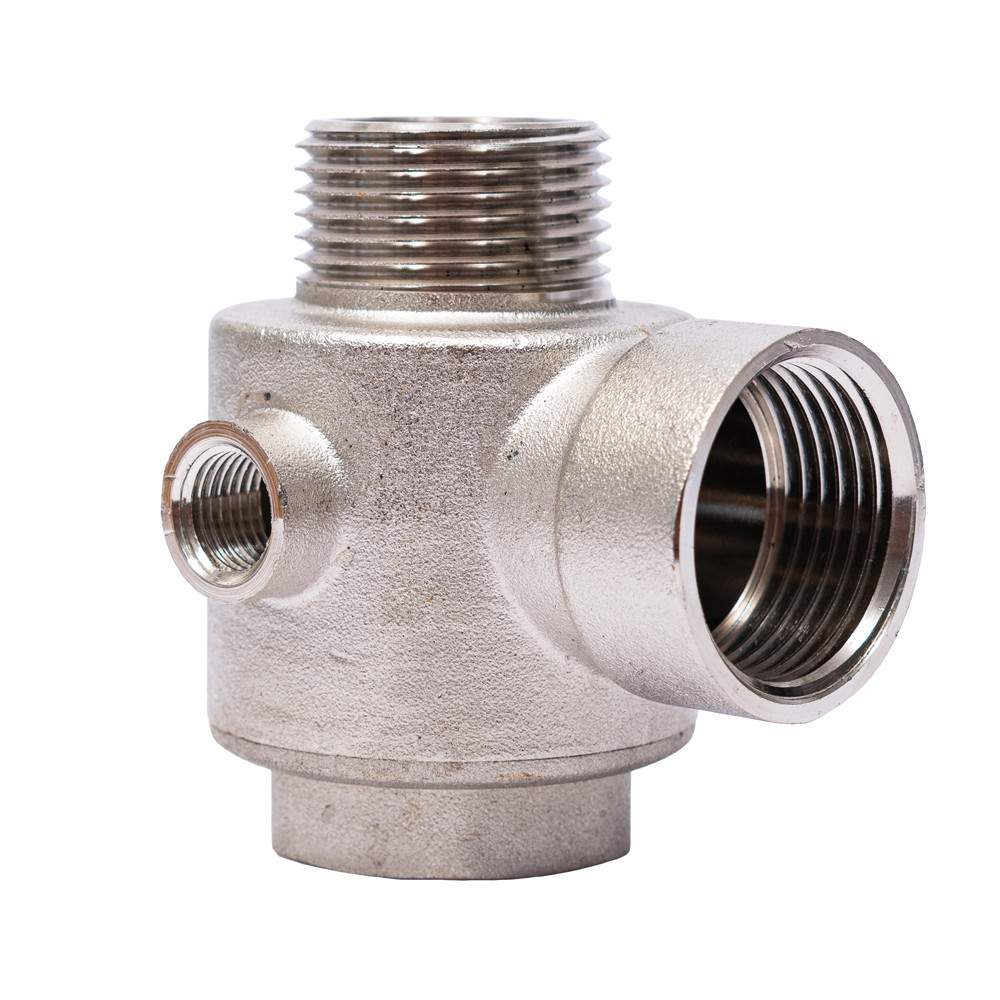 З'єднувач п'ятививідний + зворотний клапан 80 мм M1"×F1"×F1/4"×F1/4" Silver 480 г AQUATICA (779601) Київ - фото 6