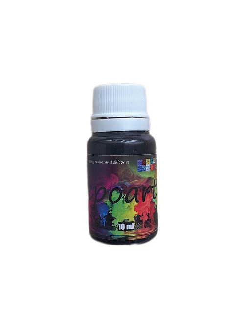 Барвник Чорний для епоксидних смол, силіконів. Пігментна паста. Флакон 10мл. Житомир - фото 1