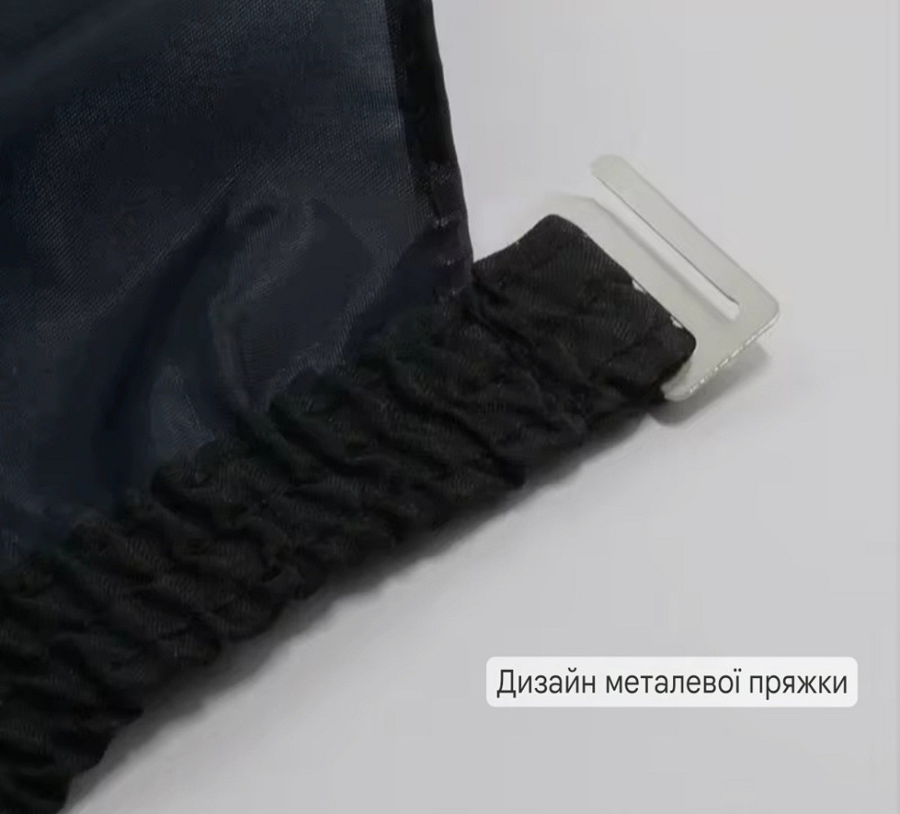 Перукарська накидка Barber Pro для стрижки та фарбування 140 на 160 см чорний Київ - фото 5