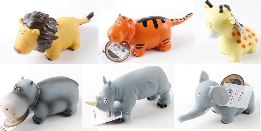 Животные X777-7A/B/C/D/E/F (1410879/80/1/2/3/4) (180шт/2) Дикие, резиновые с синтепоновым наполнител, шт Київ - фото 1