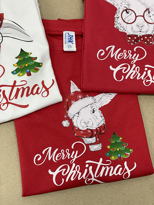 Новорічні футболки для всієї сімі з кроликом символом 2023 року Черновцы - изображение 5