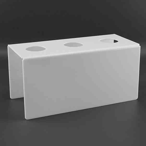 Підставка EKOSTAR для вафельного ріжка на 3шт. Біла. Акрил 3 мм Київ