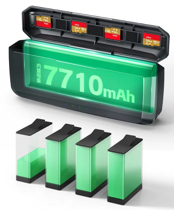 Зарядка повербанк GoPro 13 7710мАгод швидка три слоти 20Вт PD3 aMagisn AP24 Київ - фото 2