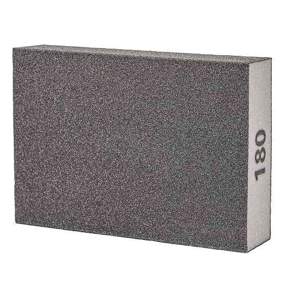 Губка шлифовальная четырехсторонняя 100×70×25мм P180 SIGMA (9130691) Ровно