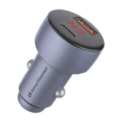 Зарядное устройство Armorstandart AR-C43 Type-C PD30W + USBQC 3.0 Grey (ARM73949) Винница