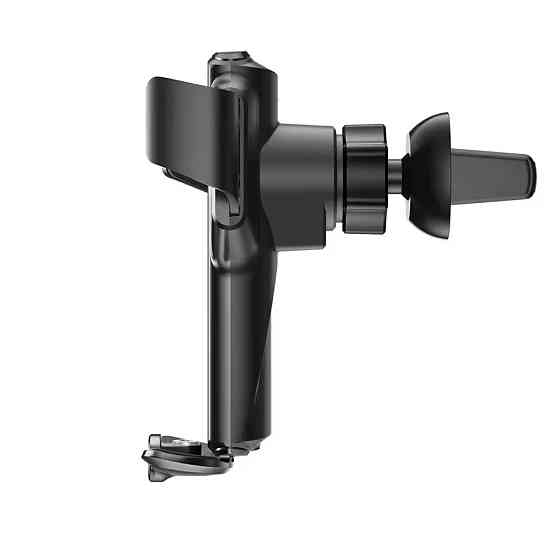 Автотримач для телефона з вбудованим акумулятором і бездротовою зарядкою 15W P9, Type-C, сріблястий Кам'янець-Подільський