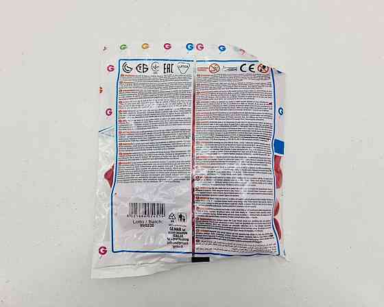 Повітряні кульки 5" (13 см) пастель червоний 100 шт Gemar (1 пачка) Харків