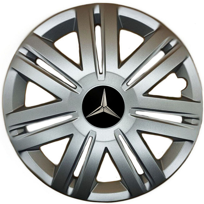 Автомобильные модельные колпаки R14 Mercedes-Benz 203 4шт, SJS, серебряные Киев - изображение 1