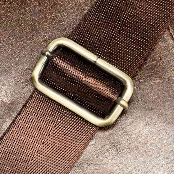 Сумка з натуральної гладкої шкіри Коричнева (Vintage) Київ