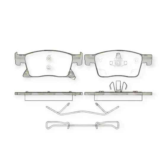 Колодки передние Опель Astra K 15- тормозные Мукачево