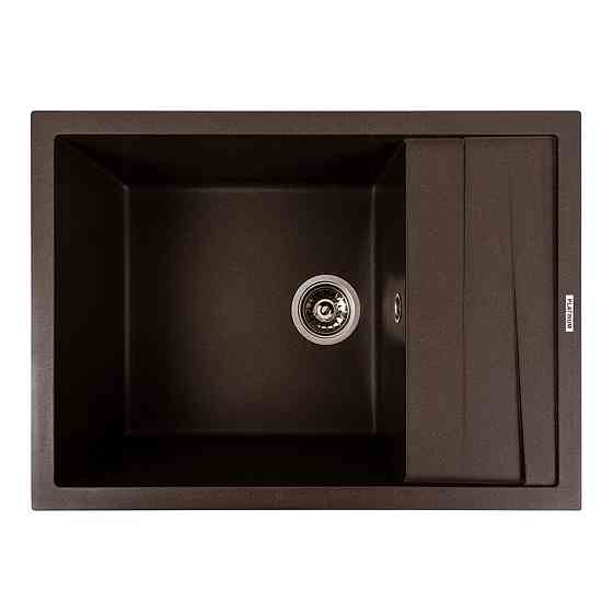 Кухонна мийка гранітна матова 7050 CASCADA Platinum Темна скеля Коломия