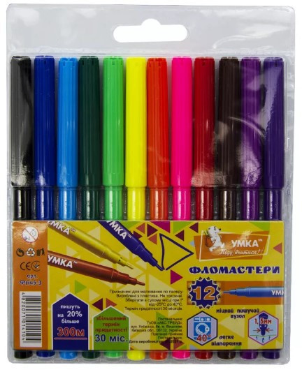 Фломастери 12 кол. 