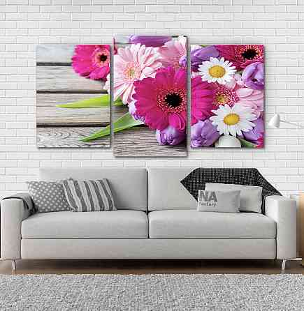 Модульна картина Квіти Art-176_3 Київ