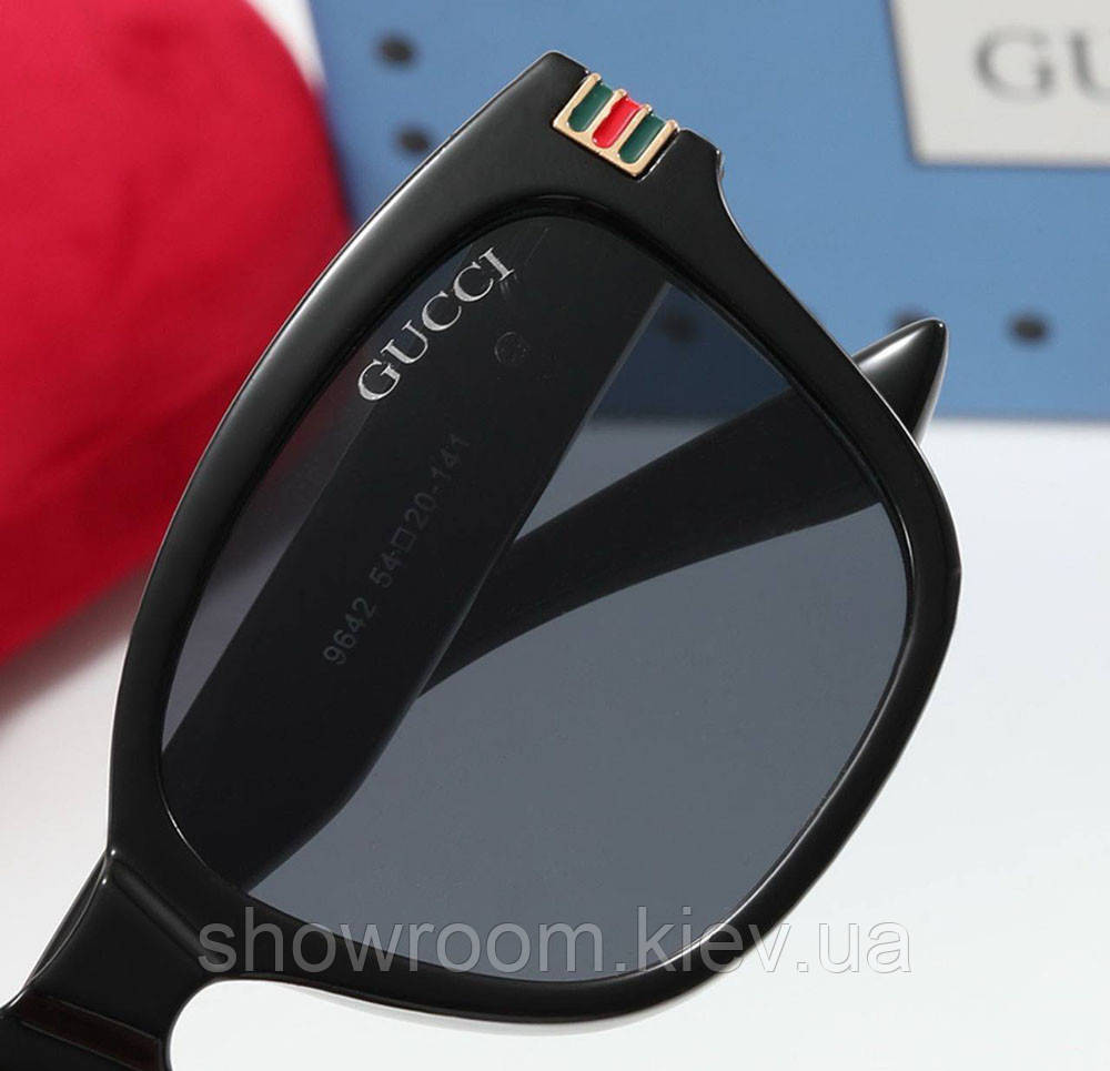 Женские модные очки от солнца GG (9642) black Киев - изображение 4