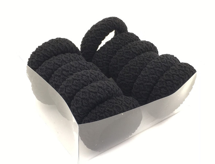 Резинка для волос черная набор 12 шт Киев - изображение 1